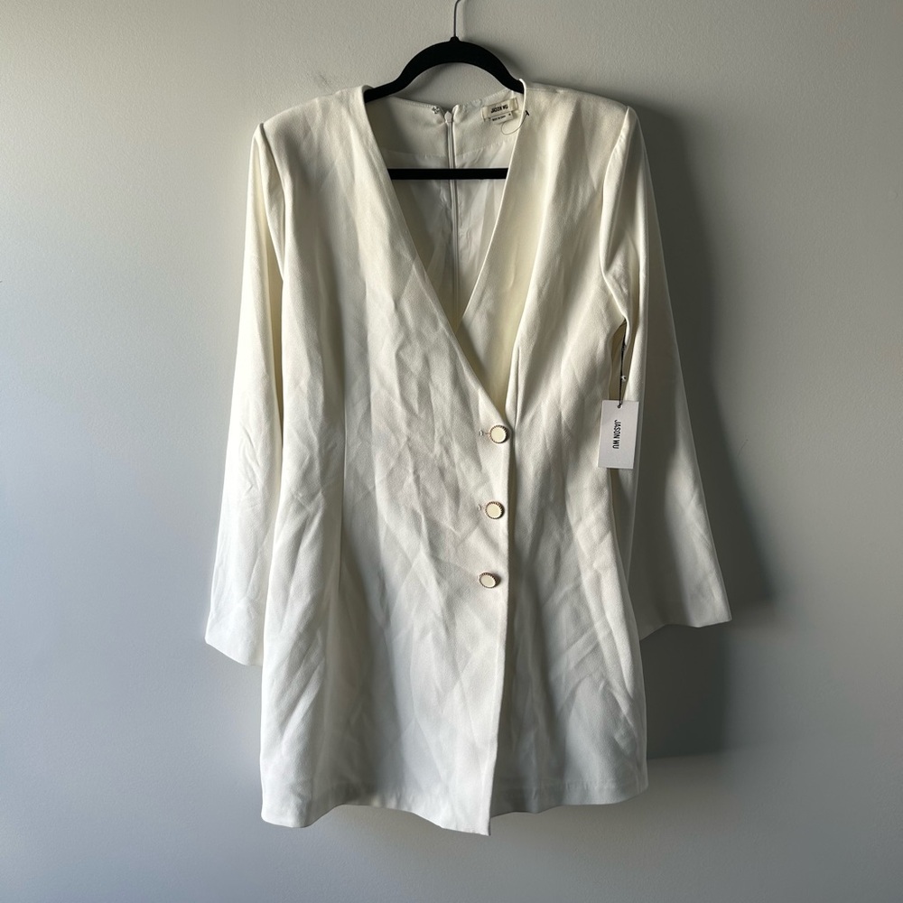 Jason Wu off white blazer dress